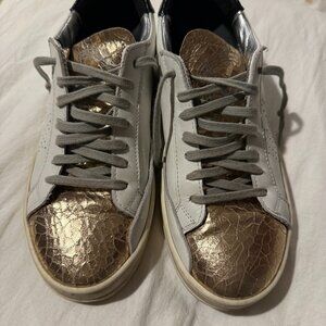 White John Sneaker with Rose Gold sz 7 P448